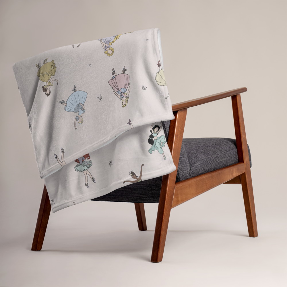 Princess Ballerinas Soft Throw Blanket