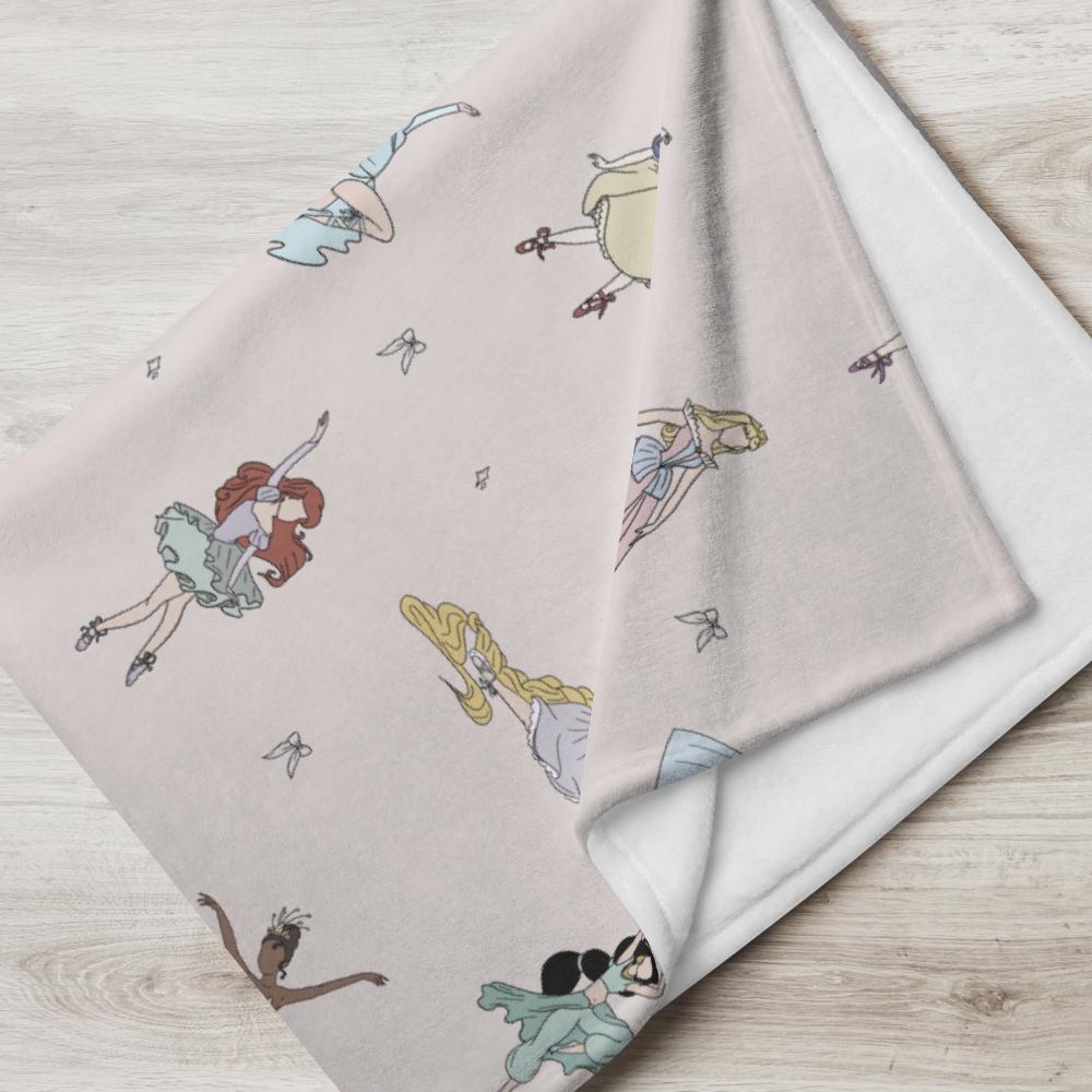Princess Ballerinas Soft Throw Blanket