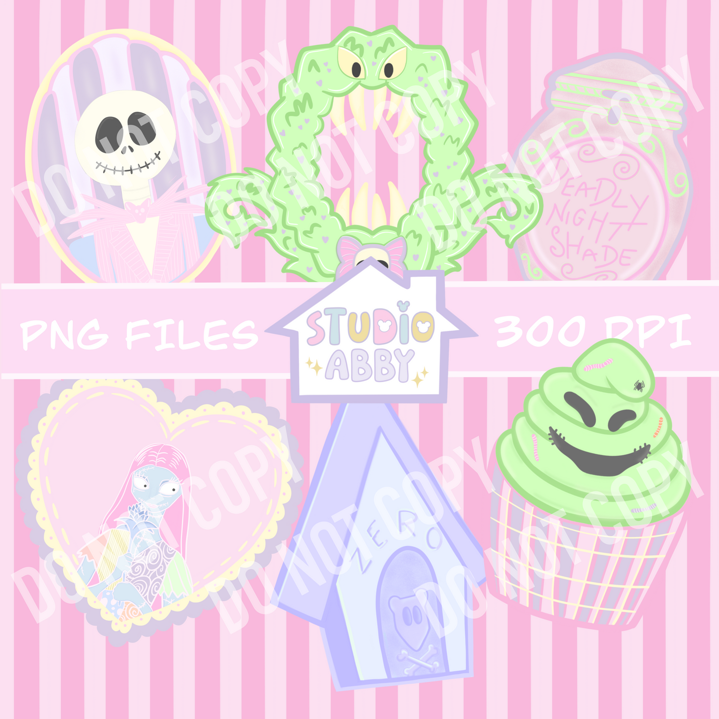 Pastel NBC Single PNGs