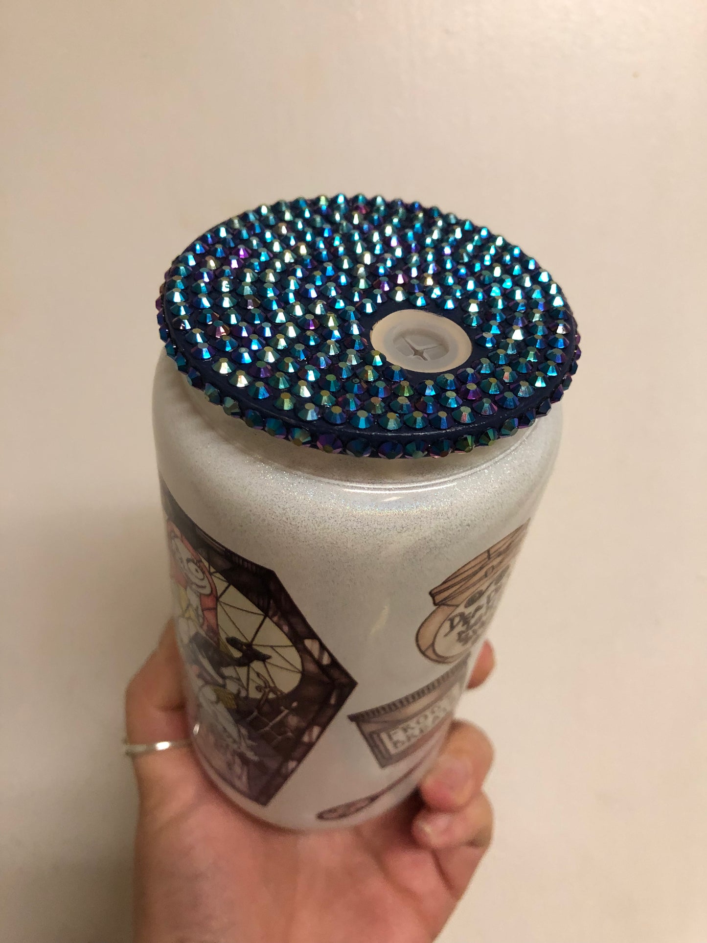 Sally 16oz Glittered Glass RTS
