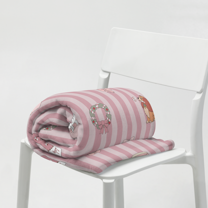 Lady’s Holiday Striped Blanket