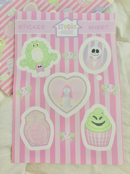 NBC Pastel Sticker Sheet