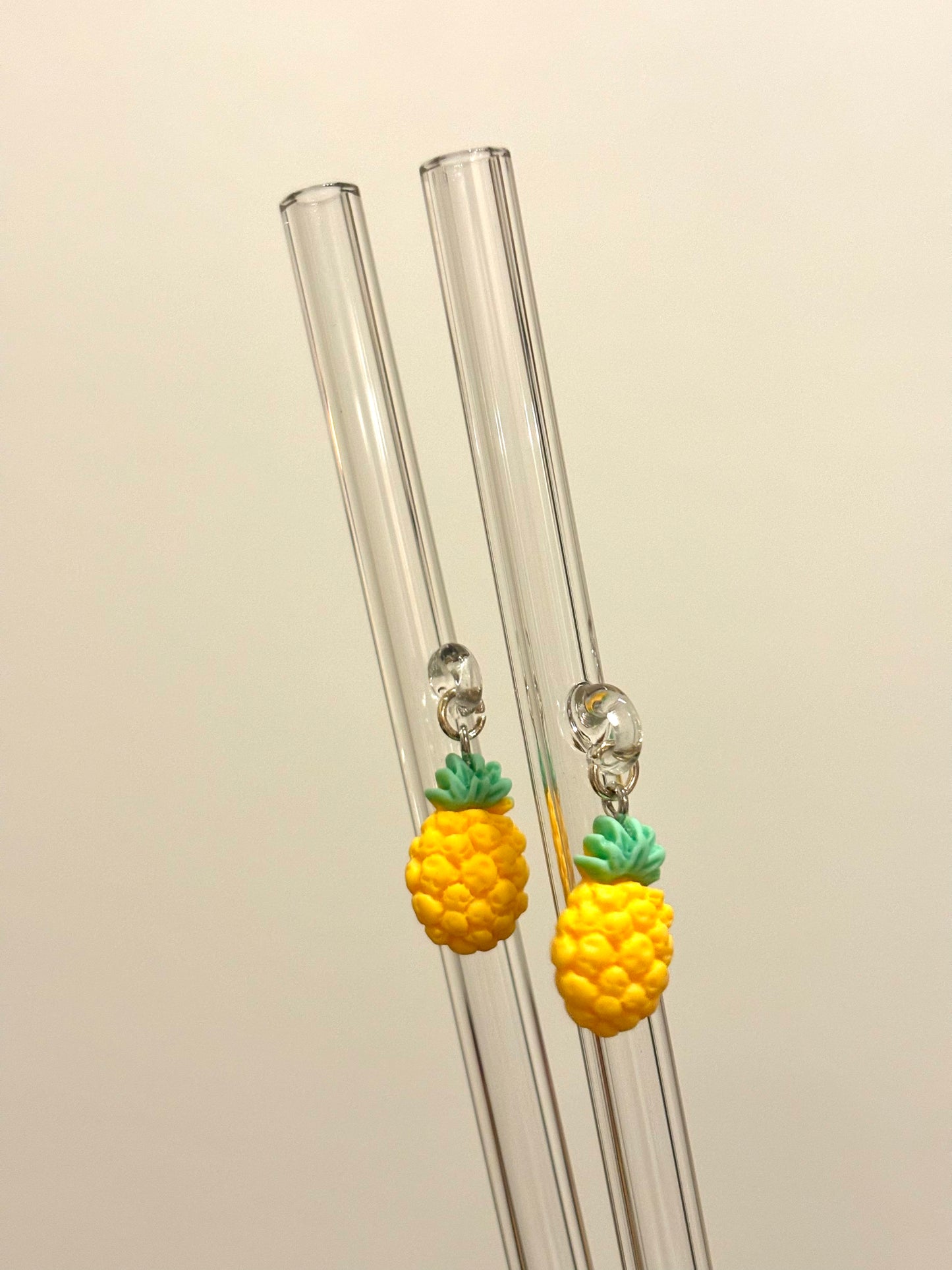 Glass Charm Straws RTS