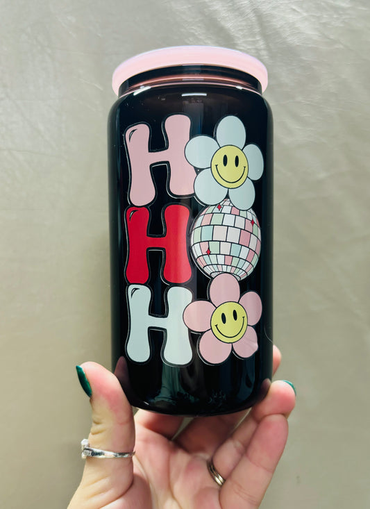 Retro Christmas Glass Cup RTS