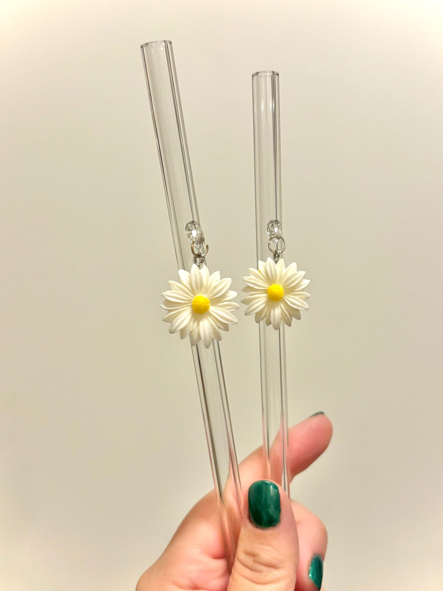 Glass Charm Straws RTS