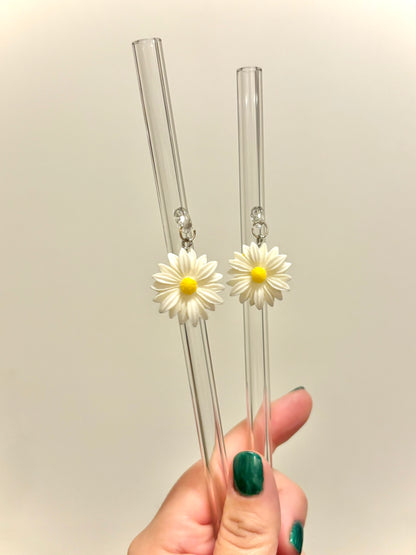 Glass Charm Straws RTS