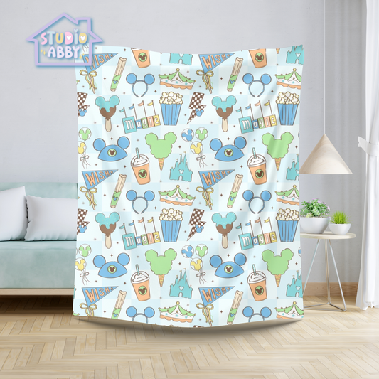 Blue Magic Mink Throw