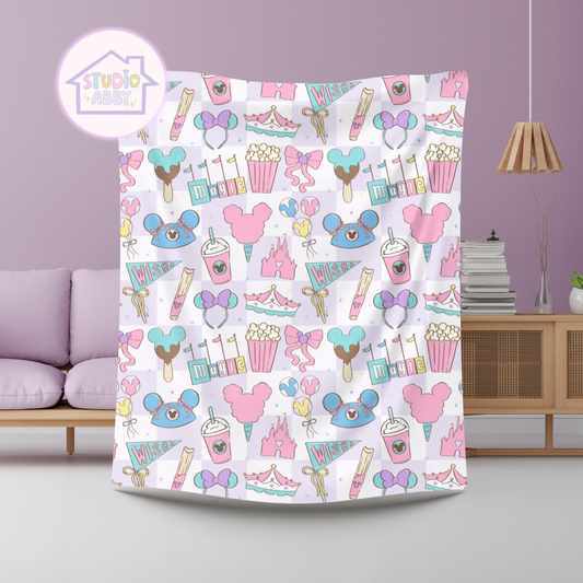 Pink Magic Mink Throw