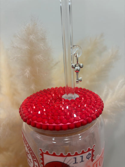 Glass Charm Straws RTS