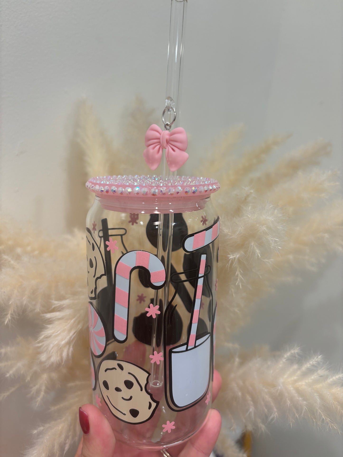 Glass Charm Straws RTS