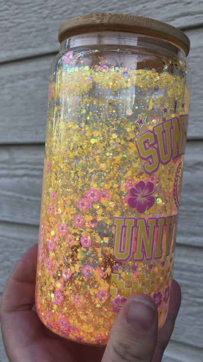 Sunkissed University Snowglobe Glass RTS